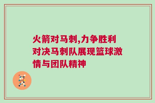 火箭對(duì)馬刺,力爭(zhēng)勝利對(duì)決馬刺隊(duì)展現(xiàn)籃球激情與團(tuán)隊(duì)精神