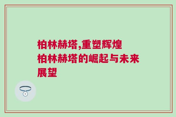 柏林赫塔,重塑輝煌 柏林赫塔的崛起與未來展望