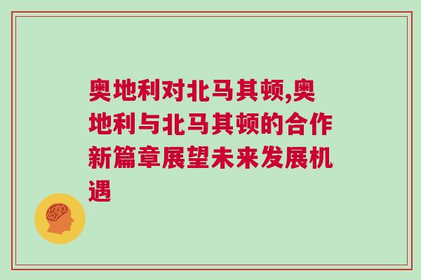 奧地利對北馬其頓,奧地利與北馬其頓的合作新篇章展望未來發(fā)展機遇