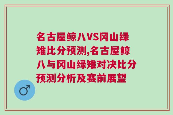 名古屋鯨八VS岡山綠雉比分預(yù)測,名古屋鯨八與岡山綠雉對決比分預(yù)測分析及賽前展望